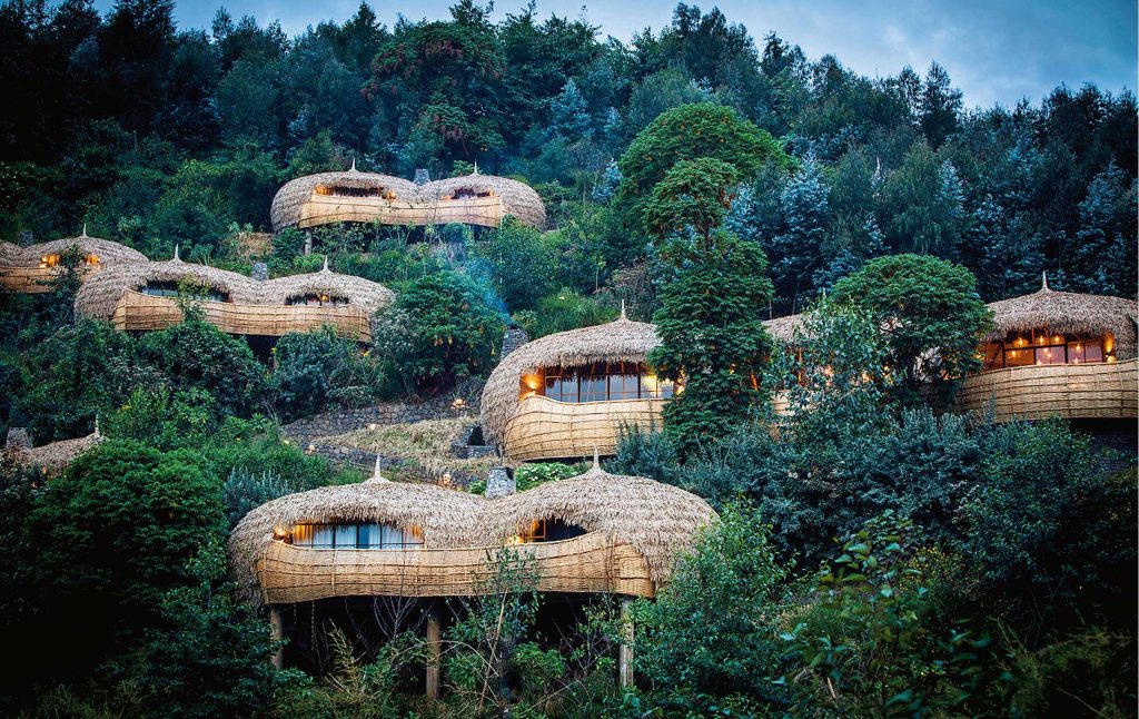Wilderness Bisate Lodge in Volcanoes National Park Rwanda is a luxurious Accommodation for travelers.